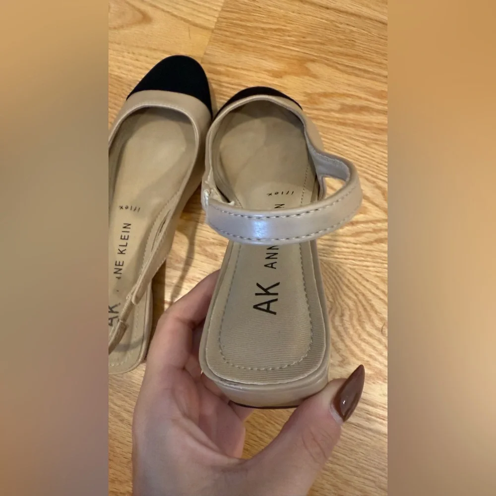 Anne Klein Two-Tone Slingback Shoes - Picture 4 of 8